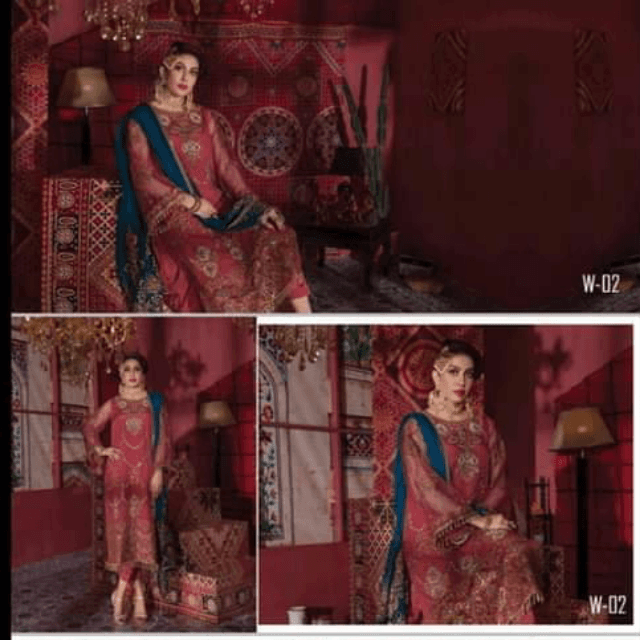 Shenyl Organza + Chiffon Suit