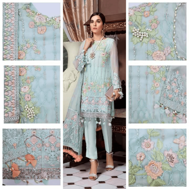 Shenyl Lurxy Hand Made Chiffon Suit